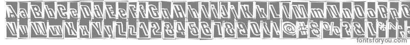 OneHitWonder Font – Gray Fonts on White Background
