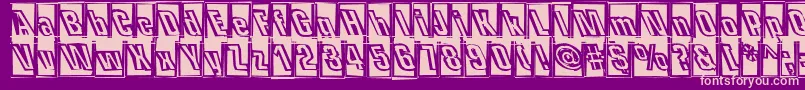 OneHitWonder Font – Pink Fonts on Purple Background