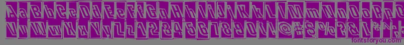 OneHitWonder Font – Purple Fonts on Gray Background