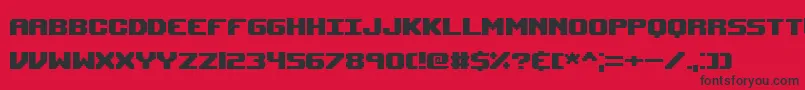 Upheavalpro Font – Black Fonts on Red Background