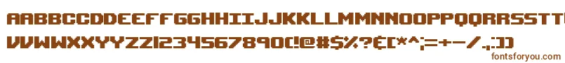 Шрифт Upheavalpro – коричневые шрифты на белом фоне
