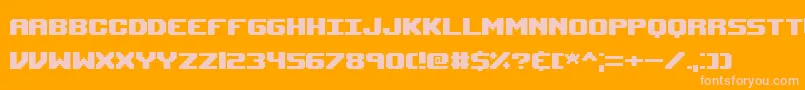 Upheavalpro Font – Pink Fonts on Orange Background