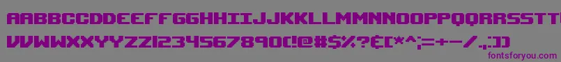 Upheavalpro Font – Purple Fonts on Gray Background