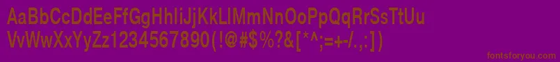 NtharmonicaBold70b Font – Brown Fonts on Purple Background