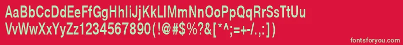 NtharmonicaBold70b Font – Green Fonts on Red Background