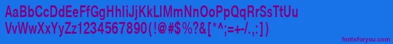 NtharmonicaBold70b Font – Purple Fonts on Blue Background