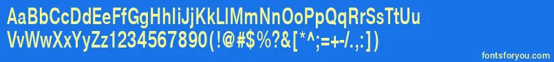 NtharmonicaBold70b Font – Yellow Fonts on Blue Background