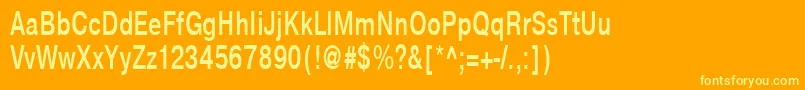 NtharmonicaBold70b Font – Yellow Fonts on Orange Background