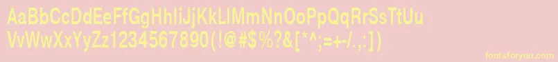 NtharmonicaBold70b Font – Yellow Fonts on Pink Background