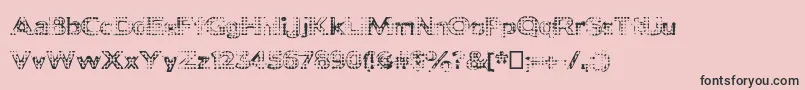 Deadclownsblack Font – Black Fonts on Pink Background