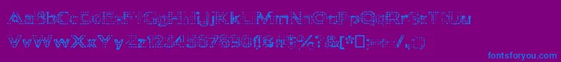 Deadclownsblack Font – Blue Fonts on Purple Background