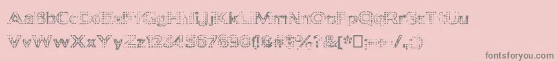 Deadclownsblack Font – Gray Fonts on Pink Background