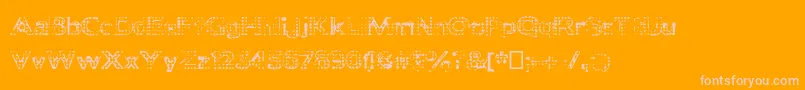 Deadclownsblack Font – Pink Fonts on Orange Background