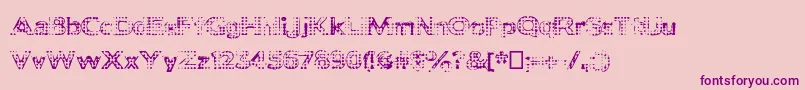 Deadclownsblack Font – Purple Fonts on Pink Background