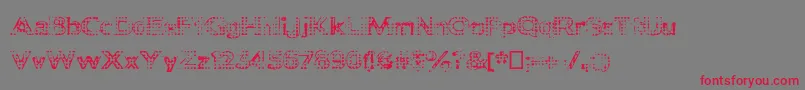 Deadclownsblack Font – Red Fonts on Gray Background