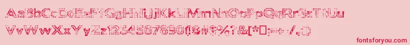 Deadclownsblack Font – Red Fonts on Pink Background