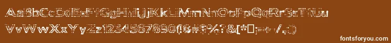 Deadclownsblack Font – White Fonts on Brown Background