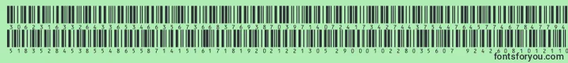 フォントInthrp36dltt – 緑の背景に黒い文字