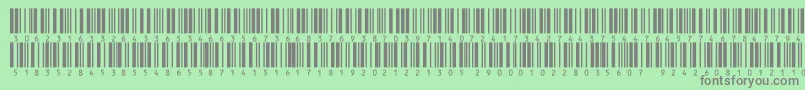 フォントInthrp36dltt – 緑の背景に灰色の文字