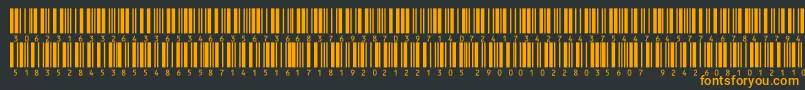 Fonte Inthrp36dltt – fontes laranjas em um fundo preto