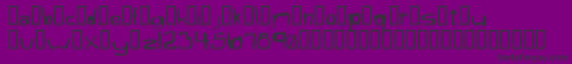 XaficuleOddtype Font – Black Fonts on Purple Background
