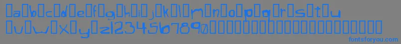 XaficuleOddtype Font – Blue Fonts on Gray Background