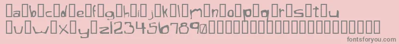 XaficuleOddtype Font – Gray Fonts on Pink Background