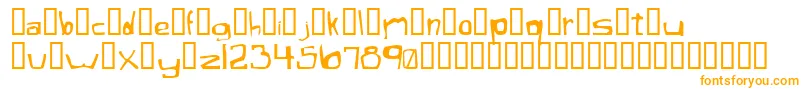 XaficuleOddtype Font – Orange Fonts on White Background