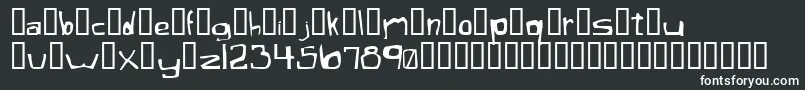 XaficuleOddtype Font – White Fonts on Black Background