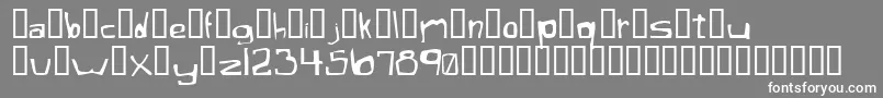XaficuleOddtype Font – White Fonts on Gray Background