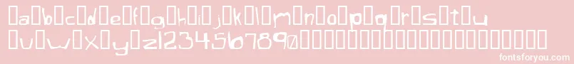 XaficuleOddtype Font – White Fonts on Pink Background