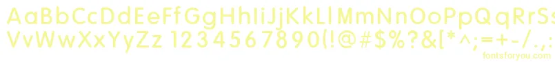 Howies Font – Yellow Fonts on White Background