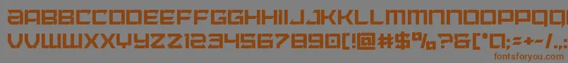 Laserwolfcond Font – Brown Fonts on Gray Background