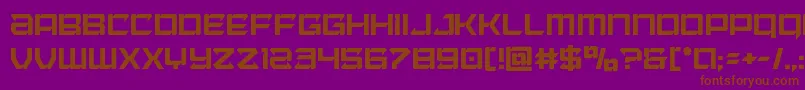 Laserwolfcond Font – Brown Fonts on Purple Background