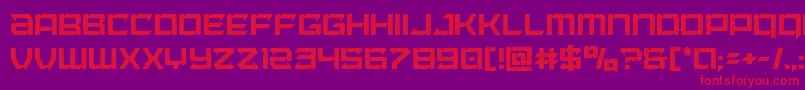 Laserwolfcond Font – Red Fonts on Purple Background