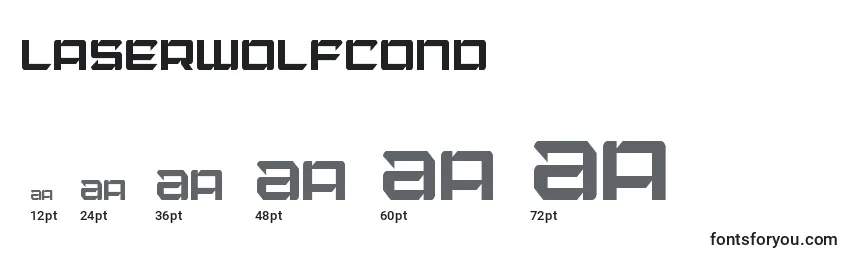 Laserwolfcond Font Sizes
