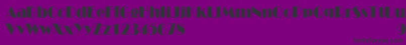 フォントBroadwaycndNormal – 紫の背景に黒い文字