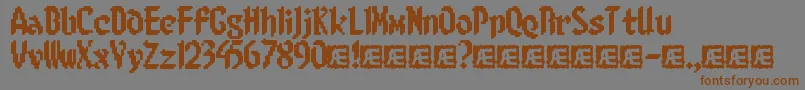 More about 8BitLimitRBrk Font 8BitLimitRBrk Font – Brown Fonts on Gray Background