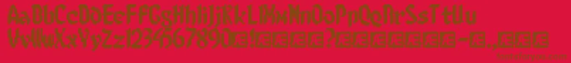8BitLimitRBrk Font – Brown Fonts on Red Background