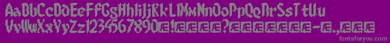 Saiba mais sobre a fonte 8BitLimitRBrk Fonte 8BitLimitRBrk – fontes cinzas em um fundo violeta
