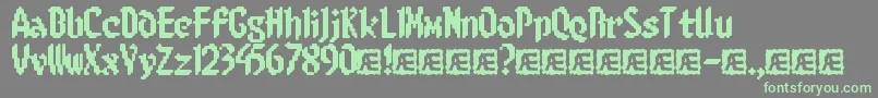 fuente 8BitLimitRBrk – Fuentes Verdes Sobre Fondo Gris