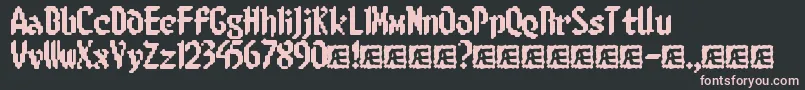 8BitLimitRBrk Font – Pink Fonts on Black Background