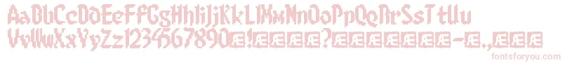 8BitLimitRBrk Font – Pink Fonts on White Background