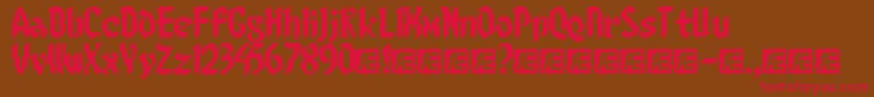 8BitLimitRBrk Font – Red Fonts on Brown Background