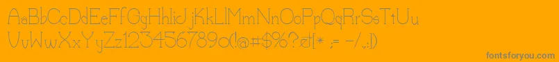 Lorena Font – Gray Fonts on Orange Background