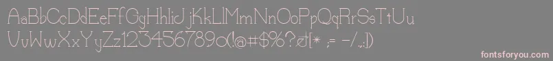 Lorena Font – Pink Fonts on Gray Background