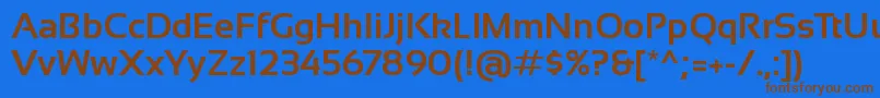 Шрифт SansationBold – коричневые шрифты на синем фоне