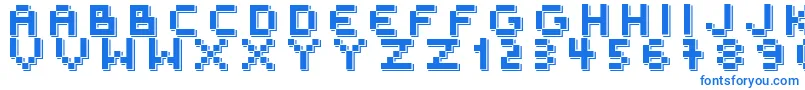 OuterSpace Font – Blue Fonts on White Background