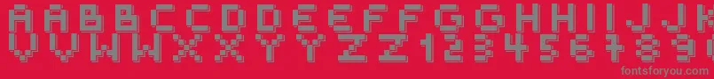 OuterSpace Font – Gray Fonts on Red Background