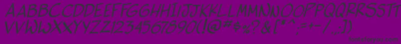 SideKIta Font – Black Fonts on Purple Background